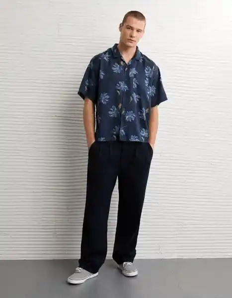 Camisa Hombre Azul Talla X-Large 2909400 American Eagle