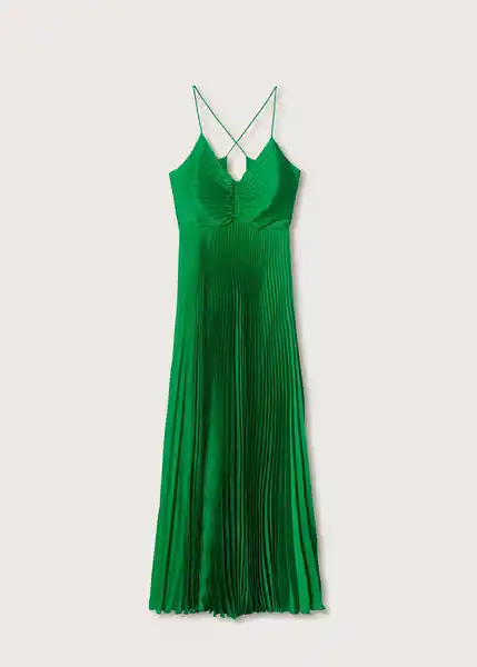 Vestido Keira Verde Talla L Mujer Mango