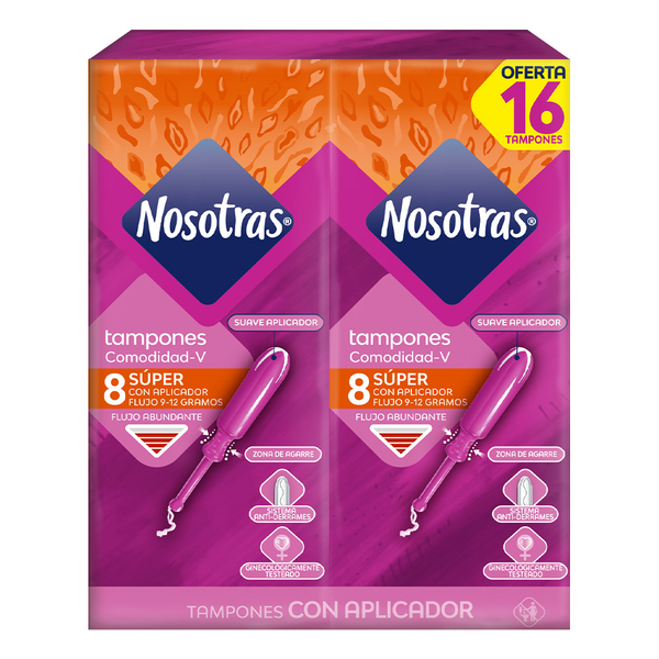 Nosotras Tampones Súper con Aplicador 16 und