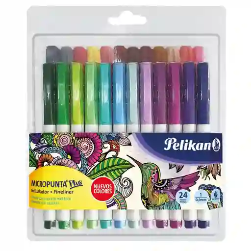 Pelikan Marcador Rotulador Micropunta Plus 0.5 mm de Colores