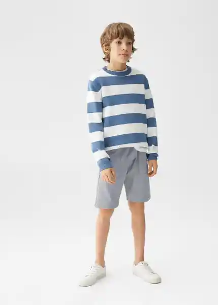 Bermuda Richard Gris Talla 12 Niños Mango