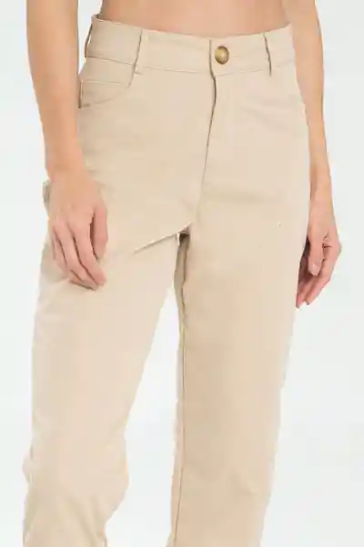 Pantalón Safari 5 Bolsillos Color Beige Medio Talla 6 Ragged