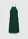 Vestido Gracie Verde Talla L Mujer Mango