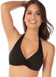 Chamela Top Baño Mujer Negro Talla L