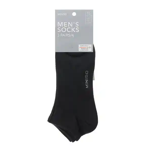 Paquete de Medias Atléticas Hombre Negros