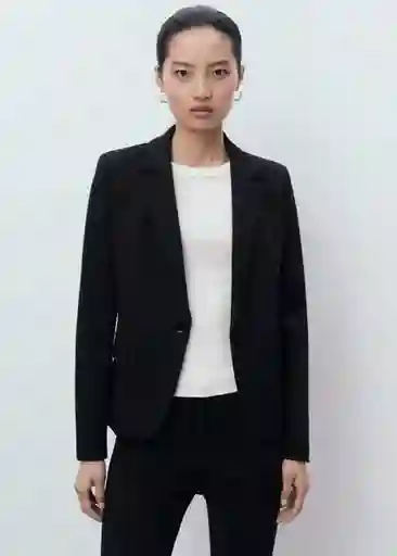 Pantalón Paloma Negro Talla 38 Mujer Mango