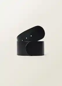 Cinturón Sel Negro Talla M Mujer Mango