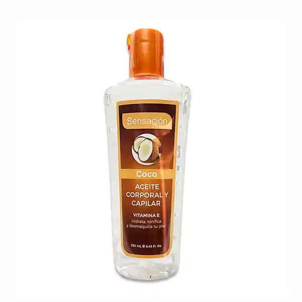 Sensación Aceite Corporal Corporal Coco Vitamina E