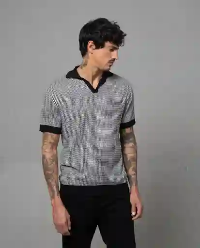 Camisa Tipo Polo Hombre Negro Talla L 192G000 Rifle