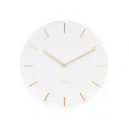 Present Time Reloj De Pared Charm Blanco Metal