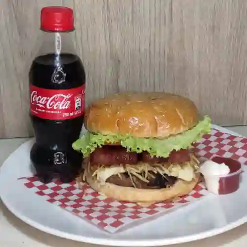 Combo Hamburguesa Queso Tocineta