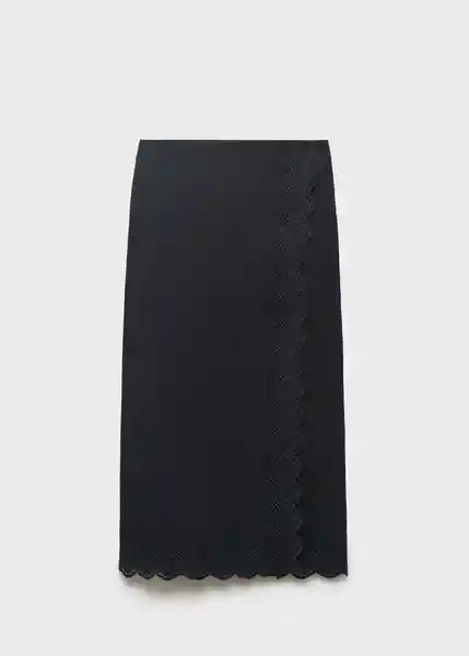 Falda Luisa Negro Talla S Mujer Mango