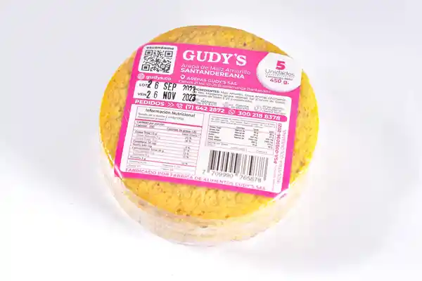 Gudys Arepa de Maíz Santandereana