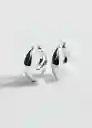 Pendientes Montse Plata Talla 99 Mujer Mango