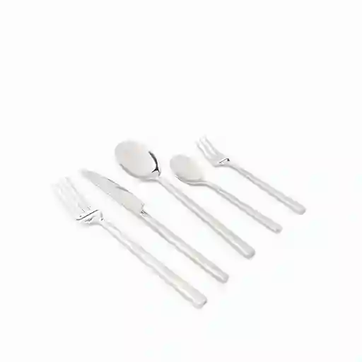 Set Cubiertos Austin Plateado Ambiente Gourmet