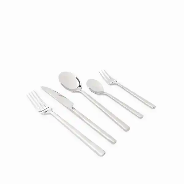 Set Cubiertos Austin Plateado Ambiente Gourmet