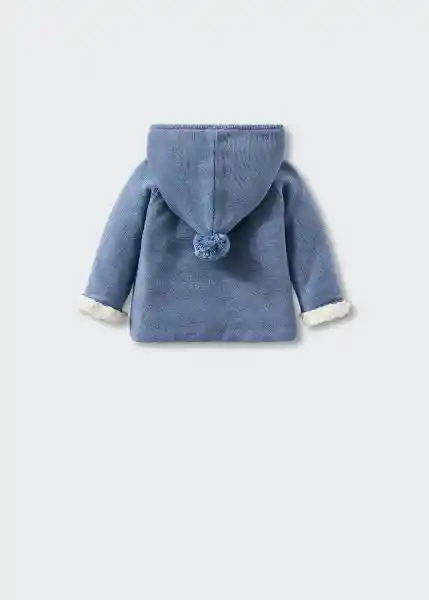 Cardigan Pompom3 Azul Talla 63 Niños Mango