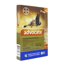 Advocate Antipulgas para Gato Hasta 4 Kg (100 mg/10 mg)
