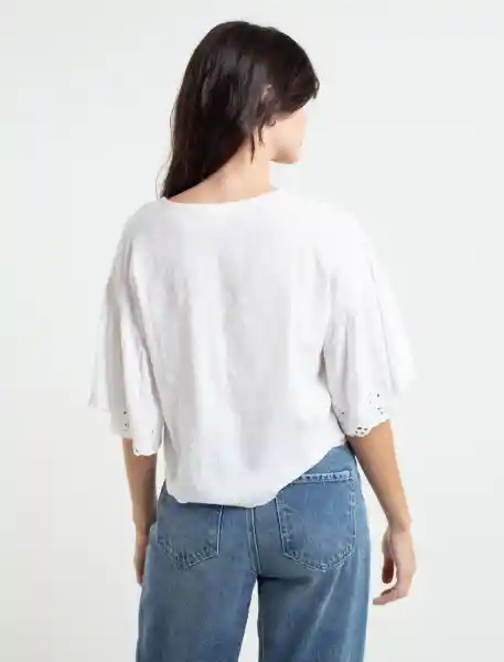  Camisa Cielo Crudo Puro Claro Mujer Talla S Naf-Naf 