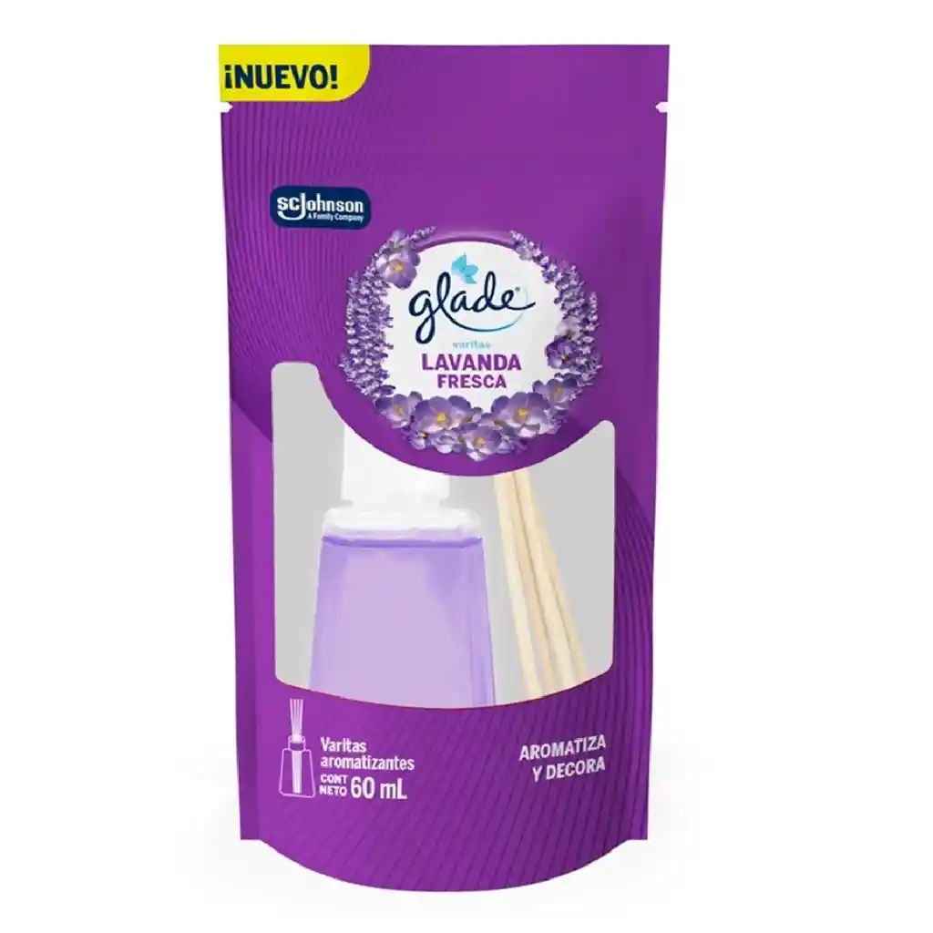 Glade Ambientador Varitas Lavanda Fresca