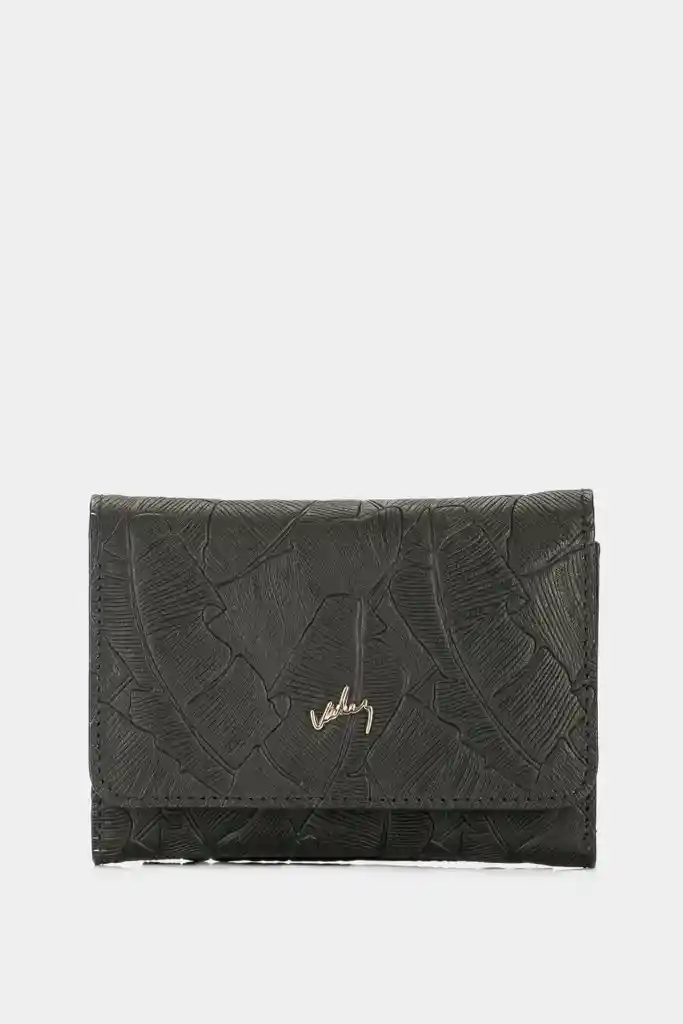 Billetera Colory de Cuero Para Mujer Grabado Placa Palmeras