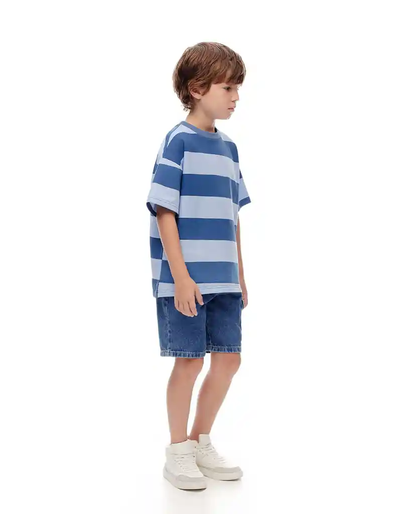 Camiseta Manga Corta en Algodón Kids Masculino Labad Gef Talla 10