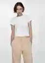 Pantalón Suki Arena Talla L Mujer Mango