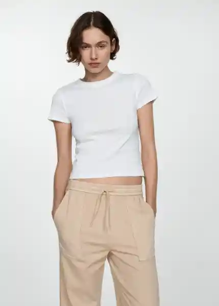 Pantalón Suki Arena Talla L Mujer Mango