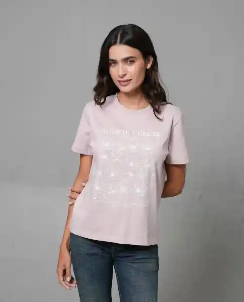 Camiseta Mujer Morado M 202G101_MOR143710 Rifle