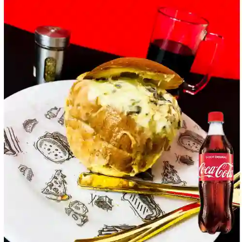 Panne Cook Pollo c/ Champiñones +Cocacola Org 500ml
