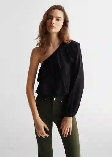 Blusa Platint Negro Talla 19 Mango Teen Girl Mango