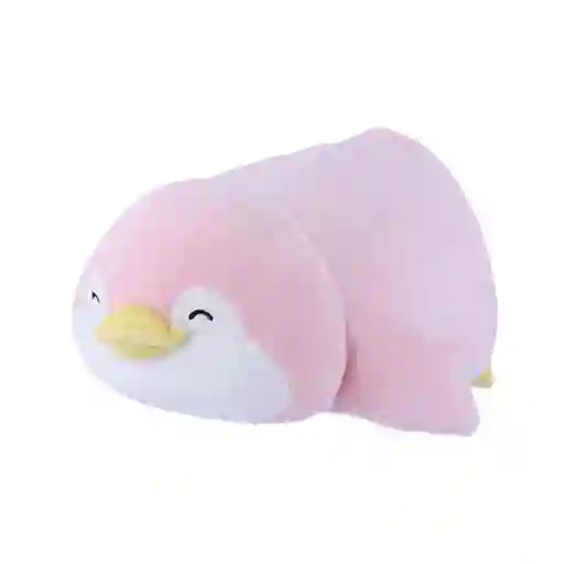 Peluche Pinguino Acostado Pendy Mini Family Rosa 19" Miniso