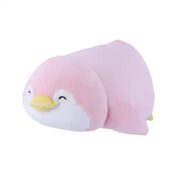 Peluche Pinguino Acostado Pendy Mini Family Rosa 19" Miniso
