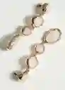 Pendientes Camelia Oro Talla 99 Mujer Mango