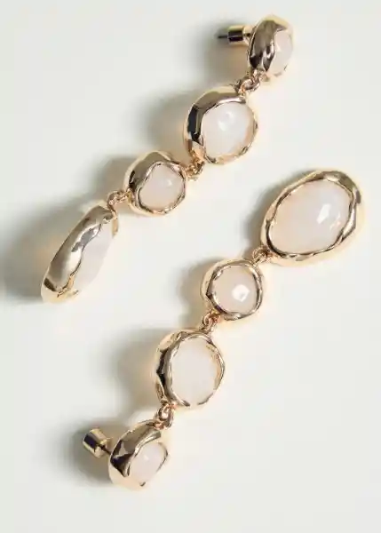 Pendientes Camelia Oro Talla 99 Mujer Mango