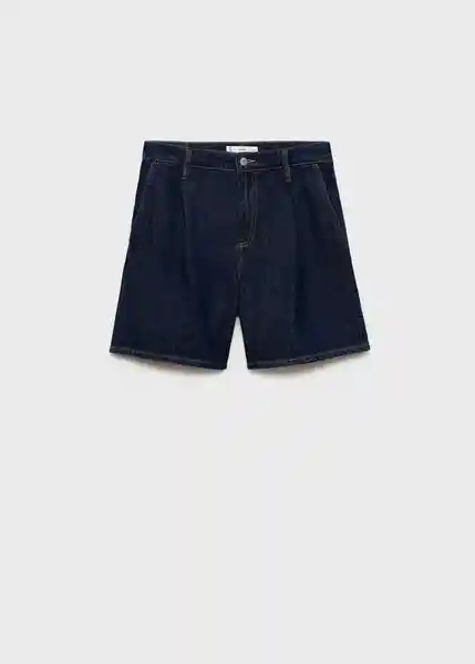 Bermuda Marina Tejano Soft Talla 38 Mujer Mango