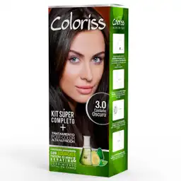 Coloriss Tintura Permanente Tono 3 Castaño Oscuro