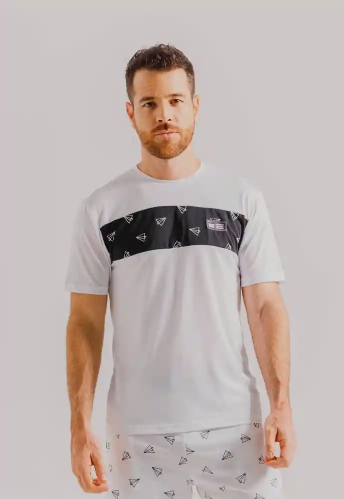 Camiseta Pijama Mc M-blanco