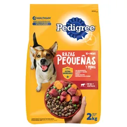 Pedigree alimento para perro adulto raza pequeña 2 kg
