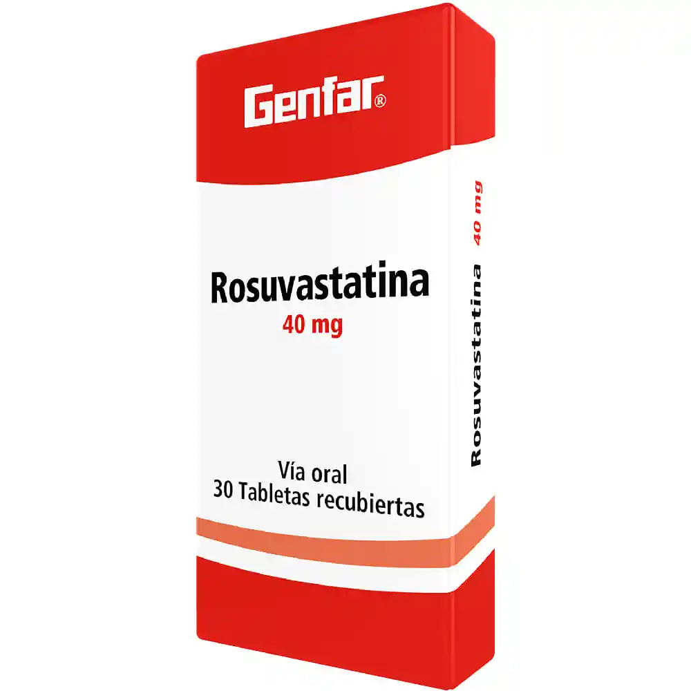 Rosuvastatina Genfar 40Mg 30 Tabletas