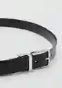 Cinturón Emili Negro Talla 91 Hombre Mango
