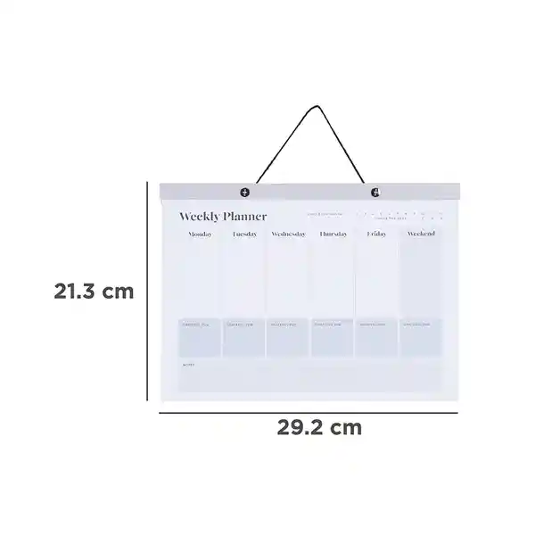 Nota Post-It Planificador Semanal Serie Silver Gray Miniso