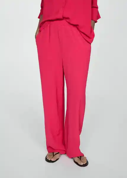 Pantalón Burbuja-A Fresa Talla XS Mujer Mango