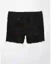 Short Mujer Negro Talla 4 American Eagle