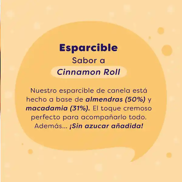Why Not Esparcible a Base de Almendra y Macadamia Cinnamon Roll