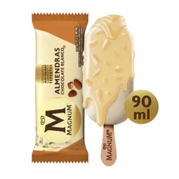 Magnum Paleta Helada Chocolate Blanco y Almendras 90 mL