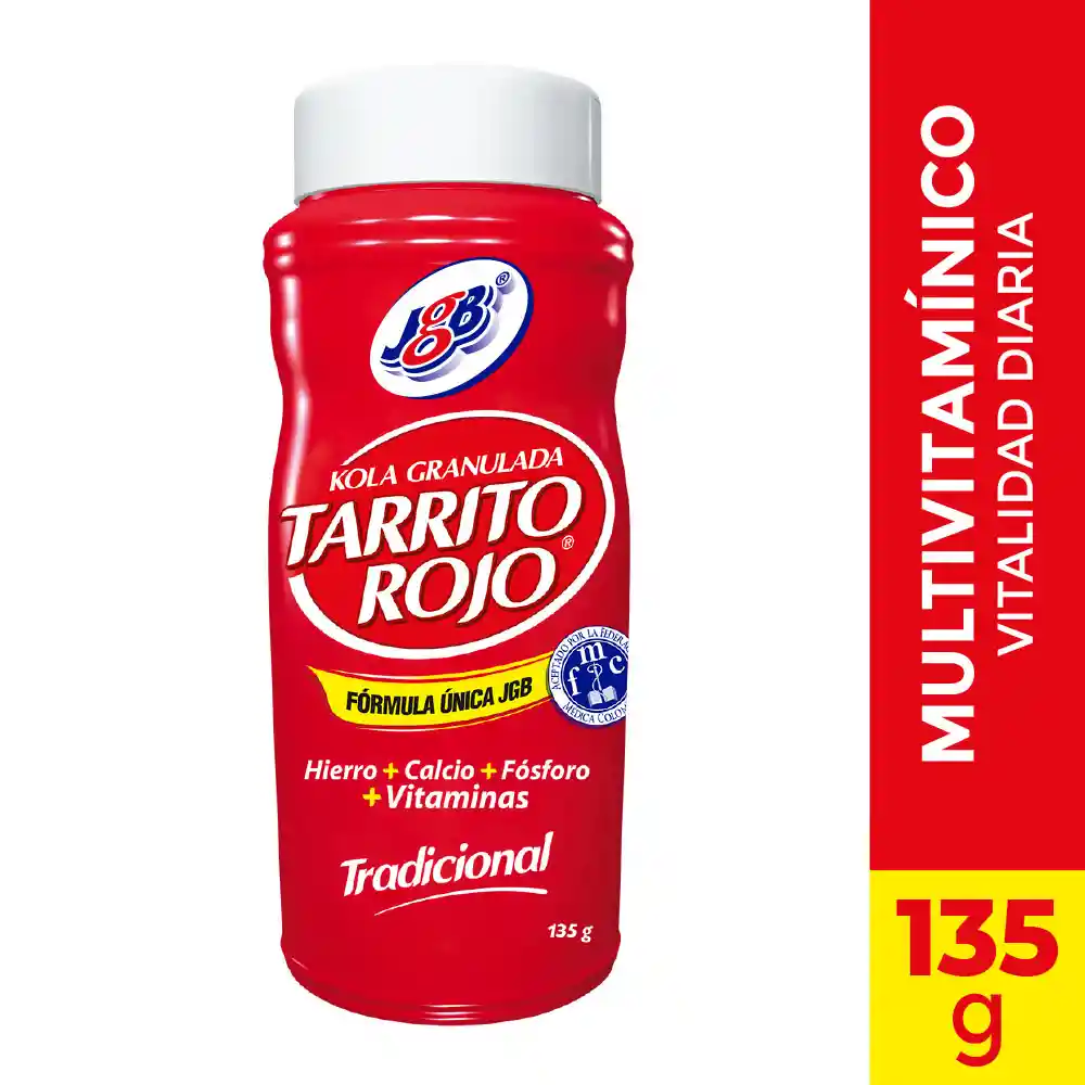 Tarrito Rojo Kola Granulada Tradicional