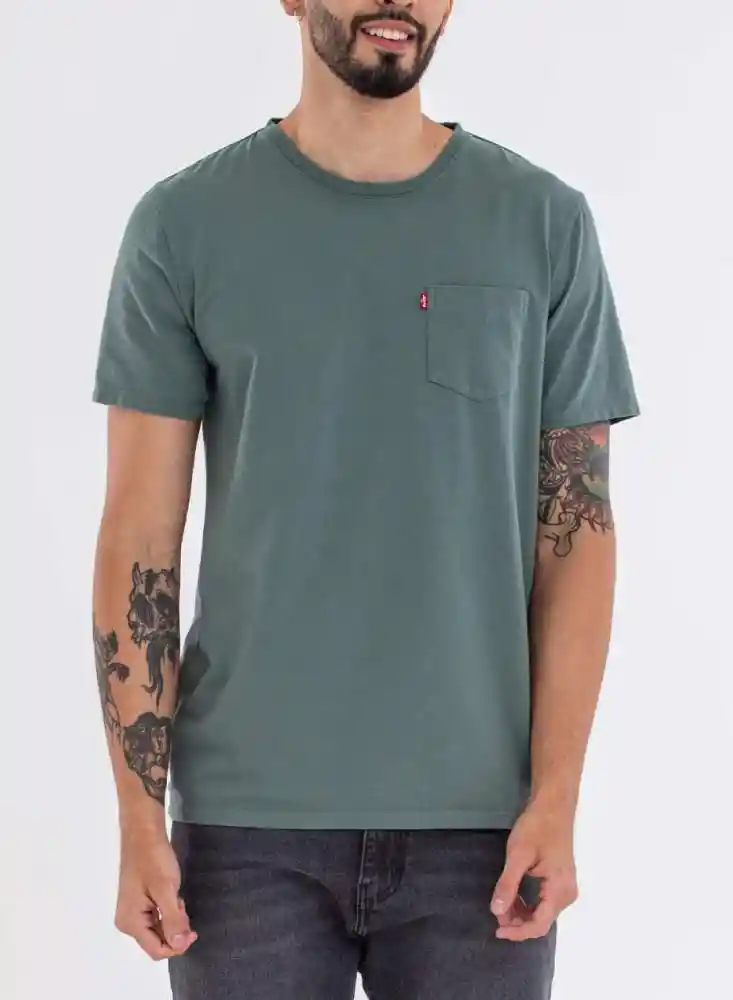 Camiseta Mc Hombre Xl-verde
