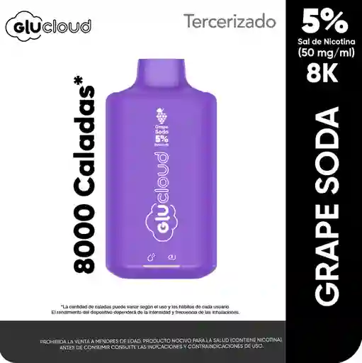 Vapeador Glucloud Grape Soda 8K