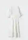 Vestido Spirit Blanco Talla M Mujer Mango